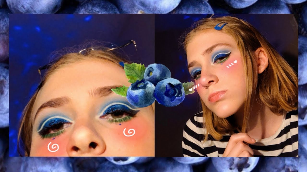 Krydderi Indkøbscenter Betydelig blueberry look // makeup tutorial 💙💚 - YouTube