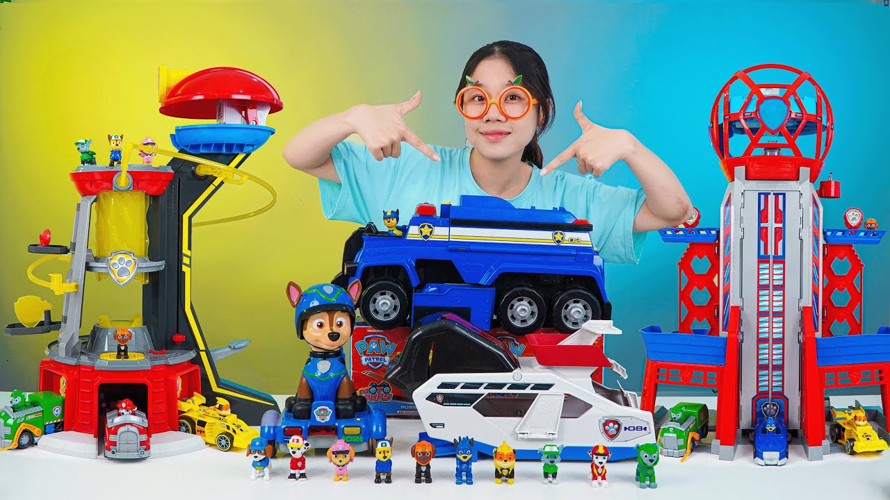 Satisfying Unboxing, Ultimate Paw Patrol Rescue Tower Toy Couple | Paw Patrol Whale Patroller Toy