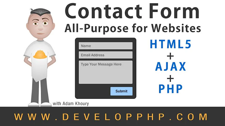 Contact Form Web Application Tutorial Ajax HTML5 PHP