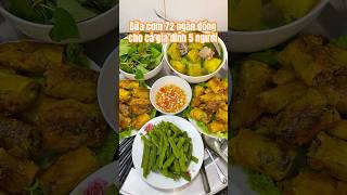 Bữa Cơm Bình Dân 72 Ngàn Cho Cả Gia Đình 5 Người