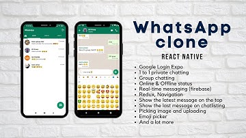WhatsApp Clone React Native Expo (Firebase) - App demo