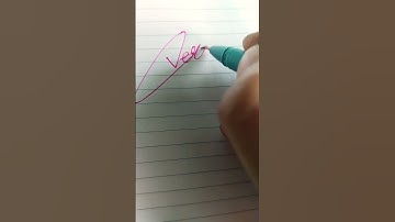 "vera"signature #shorts #calligraphy #short