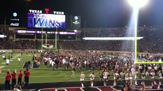 TTU vs TCU  ending of football game plus The Matador Song and Fight Song