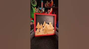 3D Printed & Laser Engraved Magic Christmas Frame🎅🏻🎄