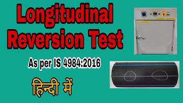 Longitudinal Reversion Test of HDPE pipe as per IS 4984 #cipet #hdpepipe #polymer #plasticsworld