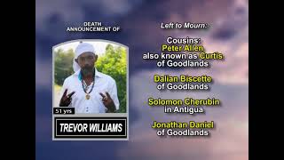 Trevor Williams ~ Long Obituary