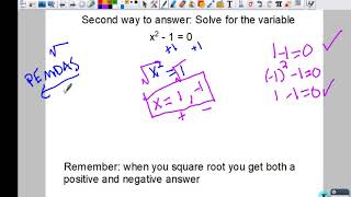 Algebra 1 Chapter 9 Section 3 part 1