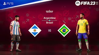 FIFA 23  Argentina vs Brasil  FIFA World Cup Final Full Match | PS5™ Gameplay [4K60]