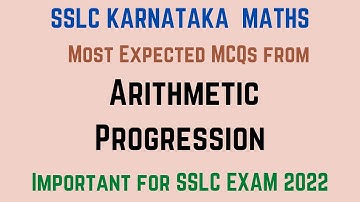 SSLC Maths | Board Exam 2022 | Expected MCQs from AP | | Explained  by Sajid Ali in English