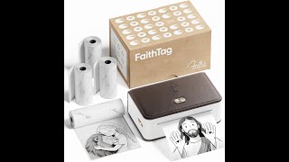 FaithTag FP31 Portable Thermal Printer Review Create Beautiful Bible Verse Stickers Anywhere