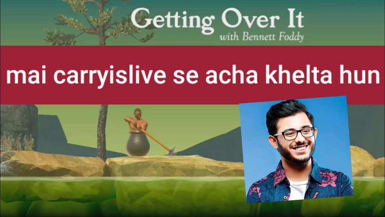 NOOB Geting over it me hug diya sala game like CarryisLive&carryminati ...