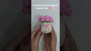#crochet #crocheteveryday #trending #tulip #coasterculture #handmade #diy