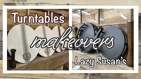 Lazy Susan and Turntable Makeovers || trash to Treasure Thrift Flips | Reselling
