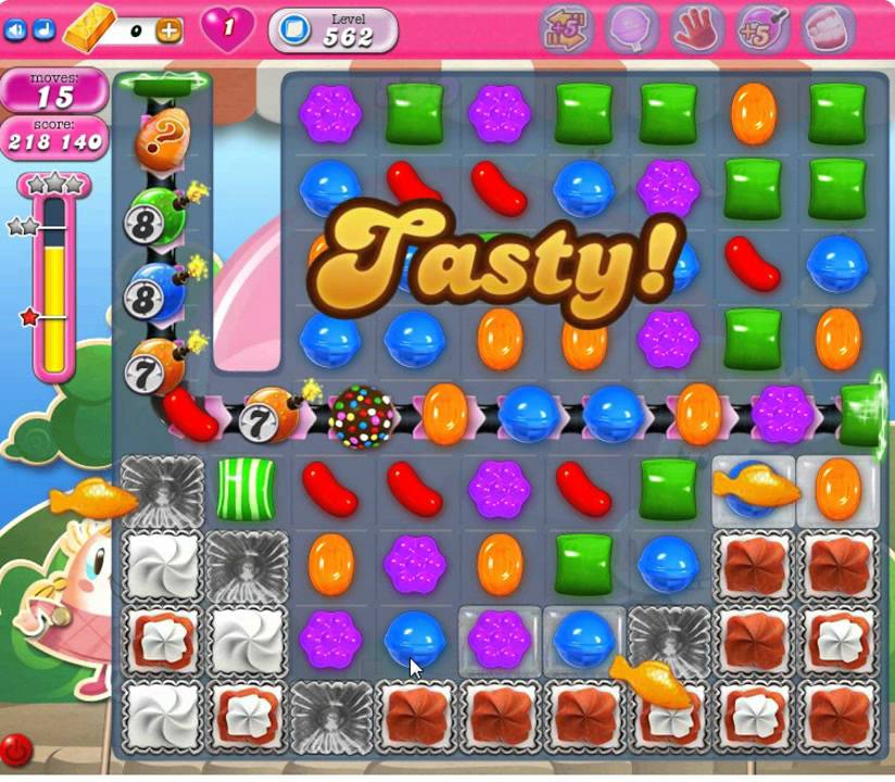 Candy Crush Saga Level 562 3 Stars YouTube