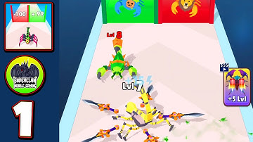 Scorpion Run Evolve & Clash Gameplay All Levels Full Game Walkthrough Tutorial (iOS/Android Mobile)