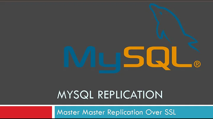 MySQL Master Master Replication Over SSL (Encrypted Channel)