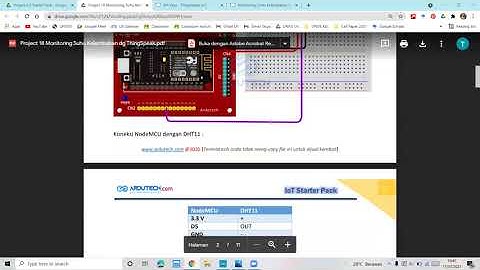 Proyek : Monitoring Suhu Kelembaban Dengan ThingSpeak