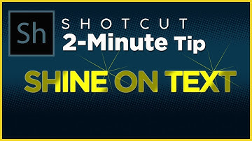 Add Shine or Bling to Text Quickly on Shotcut with Just 2 Filters (With Subtitles)