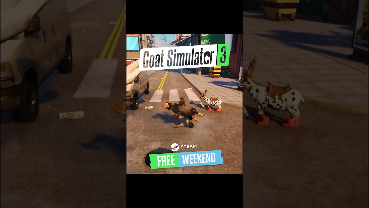 Планы на выходные? Станьте козлом 🐐 В Goat Simulator 3 можно играть БЕСПЛАТНО в Steam на этих вых...