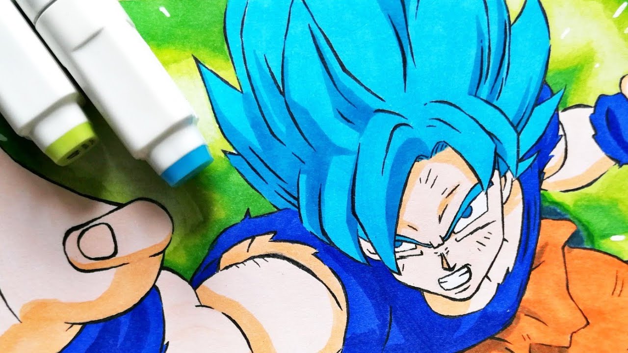 Dargoart Drawing Of Gogeta. - Super Gogeta Blue(fighterZ style) by Black-X12 on DeviantArt ...