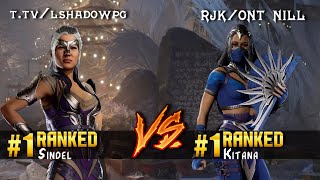 MK1 ▰ t.tv\/lshadowpg (#1 Ranked Sindel) vs RJK\/ONT NILL (#1 Ranked Kitana) ▰ High Level Gameplay