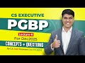PGBP🥇 | CS Executive Group 2 Dec 25 💙| CA CS Jash Keswani AIR3 #companysecretary #csexecutiveclasses