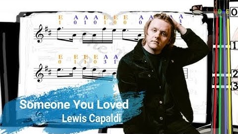 Someone You Loved | Lewis Capaldi | Violin SHEET MUSIC [With Fingerings] [Level 4]