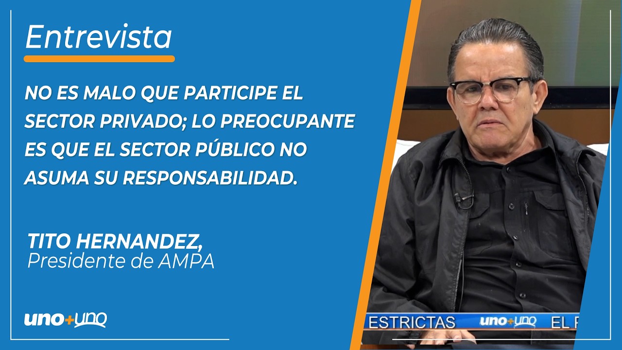 No es malo que participe el sector privado lo preocupante es que el sector público no asuma