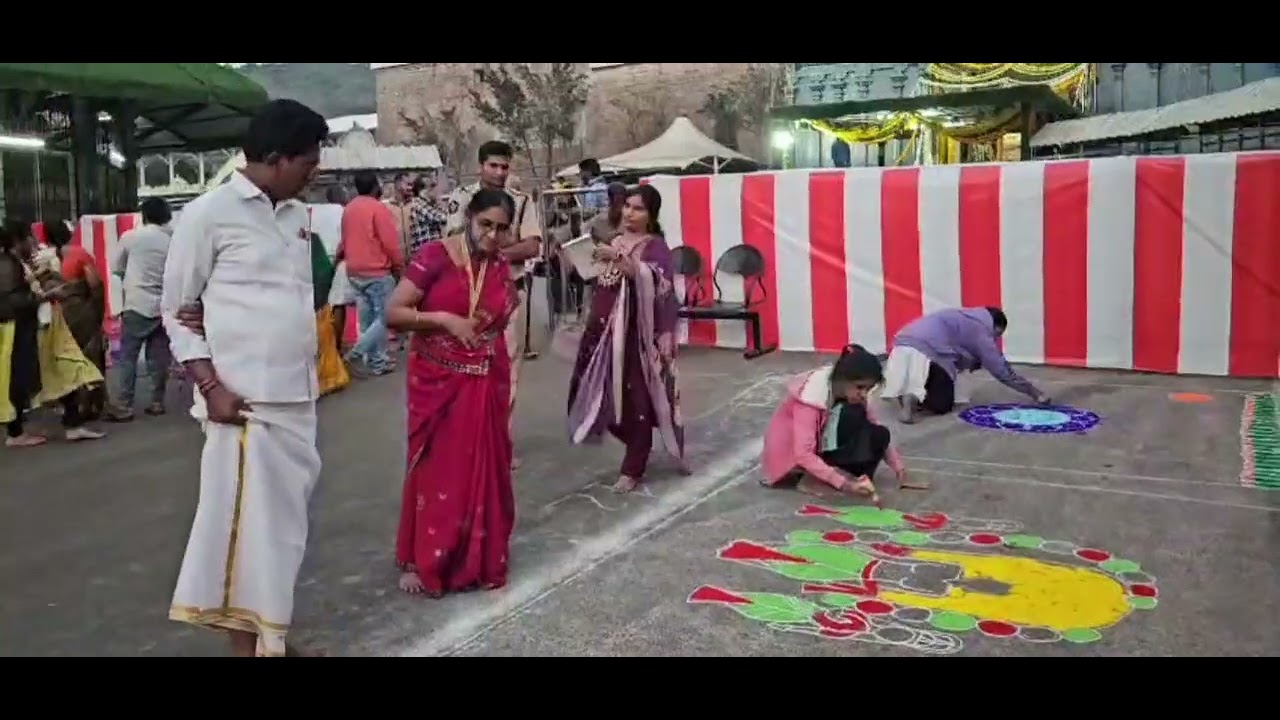 సంక్రాంతి సంబరాలకు ముస్తాబు అవుతున్న సింహగిరి.