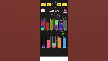Water sort puzzle - Level 3442 #puzzle #games #level #watersortpuzzle #gaming #solution