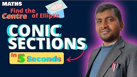 Conic Section :short cut/find the Centre of an ellipse in5 seconds/JEE/EAMCET/NDA tricks/air force