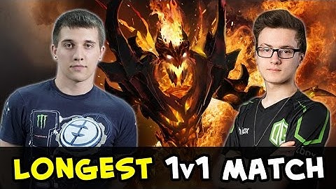 Arteezy vs Miracle — longest 1v1 Shadow Fiend match