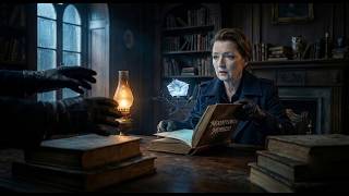 The woman discovered a deadly secret hidden in a book.