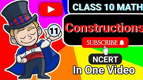 CBSE Class 10 Math Full Chapter 11👉Constructions👉animated video By Knowledge Spark Academy