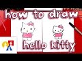 How to draw hello kitty new lesson with color
