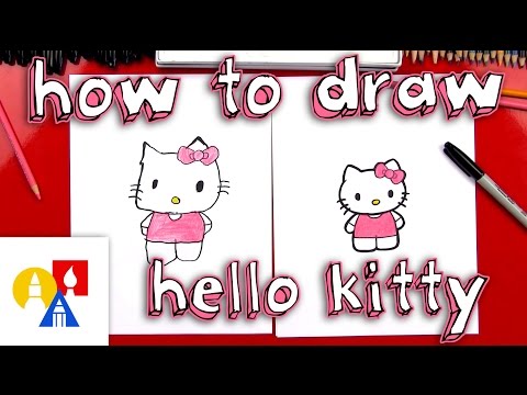 How To Draw Hello Kitty (New Lesson With Color)