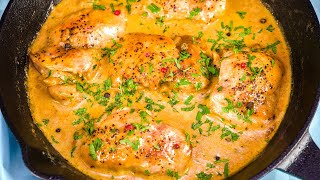 Easy Chicken au Poivre Recipe (Creamy French Pepper Sauce)