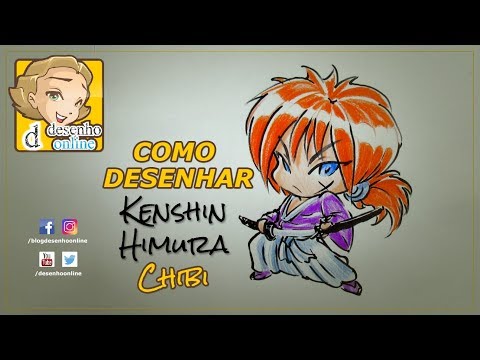 COMO DESENHAR KENSHIN HIMURA Chibi