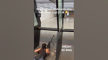 Birthday Girl at Gun Range shoots M82A1 50BMG for the first time