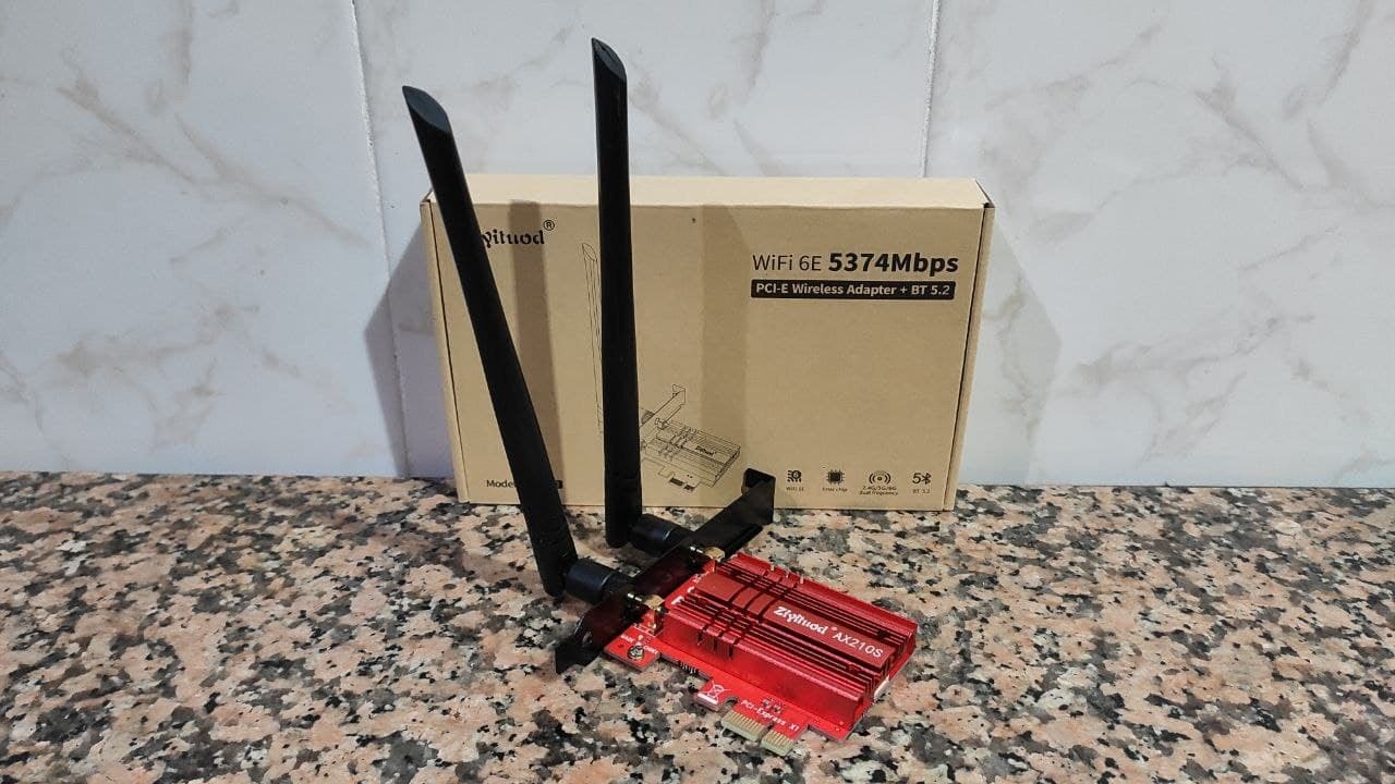 Tarjeta Red Inalámbrica 2.4GHz/5GHz WIFI6E Banda Dual 3000Mbps