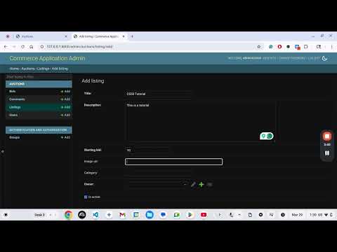 Commerce - CS50's Web Programming with Python and JavaScript