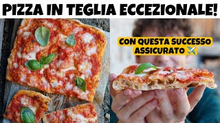 PIZZA IN TEGLIA ECCEZIONALE!!! Impasto a mano, piena di bolle, facile e digeribile | Davide Zambelli