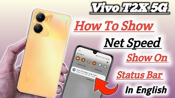 vivo t2x 5g net speed show/How to show net speed in vivo t2x 5g/network speed setting