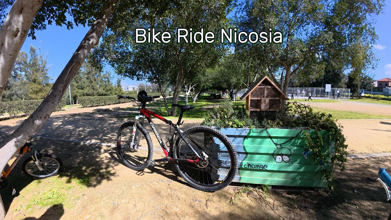Cycling Through Anthoupoli Nicosia | Lakeside Park POV Ride