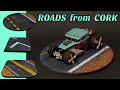 How to make ROADS from COASTERS | Diorama display bases for cars