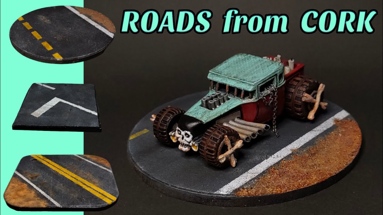 How to make ROADS from COASTERS | Diorama display bases for cars