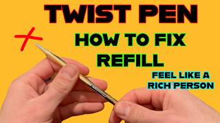 How to Fix/Refill Twist Action Ballpoint Pen In Less Than 2 Minutes!