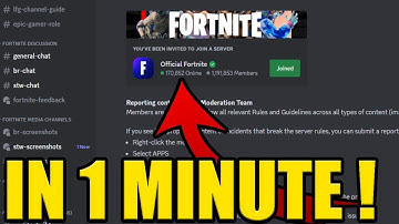 HOW to JOIN OFFICIAL FORTNITE DISCORD SERVER ✅PC & MOBILE✅