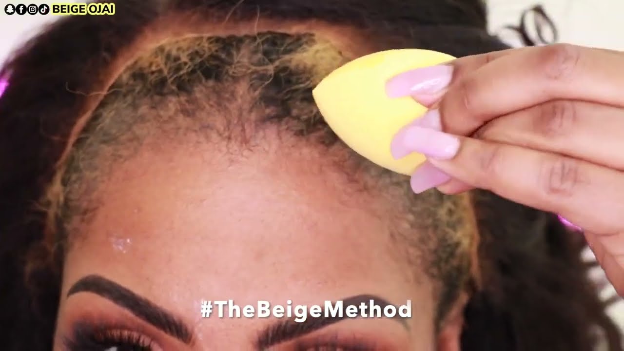 WIG TIPS | Makeup Sponge help you apply the wig 