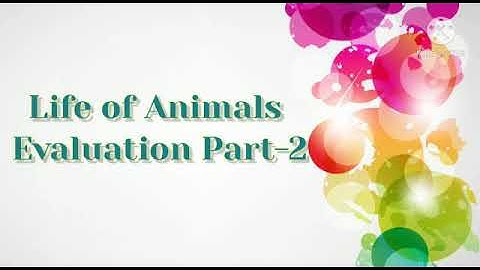 4th std Science(term-3) LIFE ANIMALS Evaluation Part-2